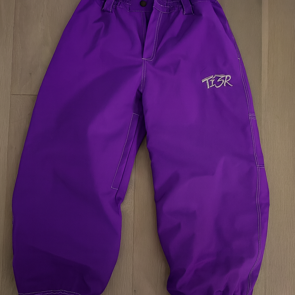 PURPLE BAGGY SNOWPANTS- Insulated Ti3R Snowboard & Ski Pants
